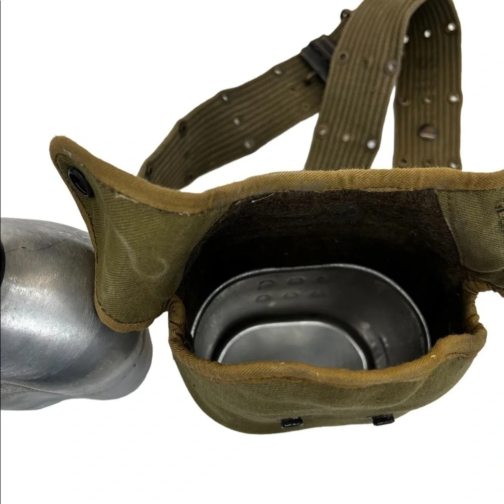 Vintage U.S. Military Henri Brun Clermont-FD Canteen and Gear Belt